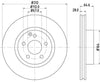 Mintex Brake Discs Front Vented Set Of 2 MDC1617 312mm thumbnail