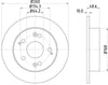 Mintex Brake Discs Rear Solid Set Of 2 MDC1622C 260mm thumbnail