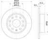 Mintex Brake Discs Rear Solid Set Of 2 MDC1640C 253mm thumbnail