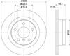 Mintex Brake Discs Rear Vented Set Of 2 MDC1647C 300mm thumbnail