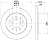 Mintex Brake Discs Rear Solid Set Of 2 MDC1650 280mm thumbnail