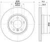 Mintex Brake Discs Front Vented Set Of 2 MDC1658C 310mm thumbnail