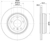 Mintex Brake Discs Rear Vented Set Of 2 MDC1660C 320mm thumbnail