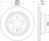 Mintex Brake Discs Rear Vented Set Of 2 MDC1680 314mm thumbnail