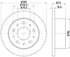 Mintex Brake Discs Rear Solid Set Of 2 MDC1686 280mm thumbnail
