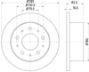 Mintex Brake Discs Rear Solid Set Of 2 MDC1686 280mm thumbnail