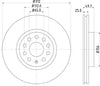 Mintex Brake Discs Front Vented Set Of 2 MDC1706C 312mm thumbnail