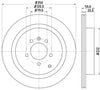 Mintex Brake Discs Rear Vented Set Of 2 MDC1715C 350mm thumbnail