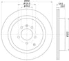 Mintex Brake Discs Rear Vented Set Of 2 MDC1715C 350mm thumbnail