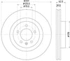Mintex Brake Discs Front Vented Set Of 2 MDC1716 337mm thumbnail