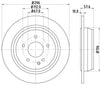 Mintex Brake Discs Rear Solid Set Of 2 MDC1729C 296mm thumbnail