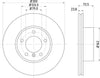 Mintex Brake Discs Front Vented Set Of 2 MDC1745C 300mm thumbnail