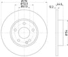 Mintex Brake Discs Front Solid Set Of 2 MDC1751 276mm thumbnail