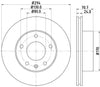Mintex Brake Discs Front Vented Set Of 2 MDC1761 294mm thumbnail