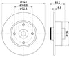 Mintex Brake Discs Rear Solid Set Of 2 MDC1762 240mm thumbnail