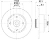 Mintex Brake Discs Rear Solid Set Of 2 MDC1762 240mm thumbnail