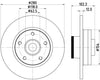 Mintex Brake Discs Rear Solid Set Of 2 MDC1764 280mm thumbnail