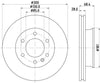 Mintex Brake Discs Front Vented Set Of 2 MDC1771C 300mm thumbnail
