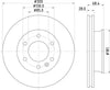 Mintex Brake Discs Front Vented Set Of 2 MDC1771C 300mm thumbnail