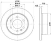 Mintex Brake Discs Rear Solid Set Of 2 MDC1772C 298mm thumbnail