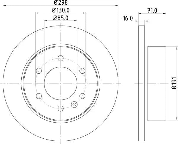 Mintex Brake Discs Rear Solid Set Of 2 MDC1772C 298mm - image 4