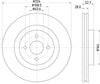 Mintex Brake Discs Front Vented Set Of 2 MDC1778 324mm thumbnail