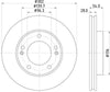 Mintex Brake Discs Front Vented Set Of 2 MDC1797 302mm thumbnail