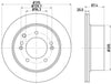 Mintex Brake Discs Rear Vented Set Of 2 MDC1798 315mm thumbnail