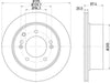 Mintex Brake Discs Rear Vented Set Of 2 MDC1798 315mm thumbnail