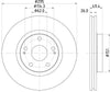 Mintex Brake Discs Front Vented Set Of 2 MDC1802 295mm thumbnail