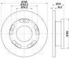 Mintex Brake Discs Rear Solid Set Of 2 MDC1808C 280mm thumbnail