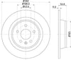 Mintex Brake Discs Rear Solid Set Of 2 MDC1810C 302mm thumbnail