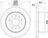 Mintex Brake Discs Rear Solid Set Of 2 MDC1816 280mm thumbnail