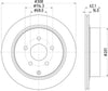 Mintex Brake Discs Rear Vented Set Of 2 MDC1820 308mm thumbnail