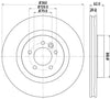 Mintex Brake Discs Front Vented Set Of 2 MDC1825C 360mm thumbnail