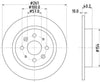 Mintex Brake Discs Rear Solid Set Of 2 MDC1827 261mm thumbnail