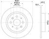 Mintex Brake Discs Rear Solid Set Of 2 MDC1827 261mm thumbnail