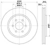 Mintex Brake Discs Front Vented Set Of 2 MDC1834C 320mm thumbnail