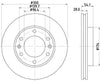 Mintex Brake Discs Front Vented Set Of 2 MDC1835 300mm thumbnail