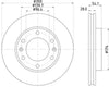 Mintex Brake Discs Front Vented Set Of 2 MDC1835 300mm thumbnail