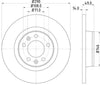 Mintex Brake Discs Rear Solid Set Of 2 MDC1836 290mm thumbnail