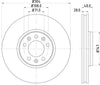 Mintex Brake Discs Front Vented Set Of 2 MDC1848C 304mm thumbnail