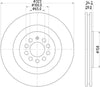 Mintex Brake Discs Front Vented Set Of 2 MDC1851 323mm thumbnail