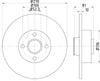 Mintex Brake Discs Rear Solid Set Of 2 MDC1859 270mm thumbnail