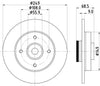 Mintex Brake Discs Rear Solid Set Of 2 MDC1860 249mm thumbnail