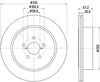 Mintex Brake Discs Rear Vented Set Of 2 MDC1880 316mm thumbnail