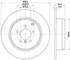 Mintex Brake Discs Rear Solid Set Of 2 MDC1888 354mm thumbnail