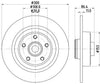 Mintex Brake Discs Rear Solid Set Of 2 MDC1889 300mm thumbnail