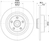 Mintex Brake Discs Rear Solid Set Of 2 MDC1889 300mm thumbnail