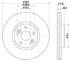 Mintex Brake Discs Front Vented Set Of 2 MDC1898 300mm thumbnail